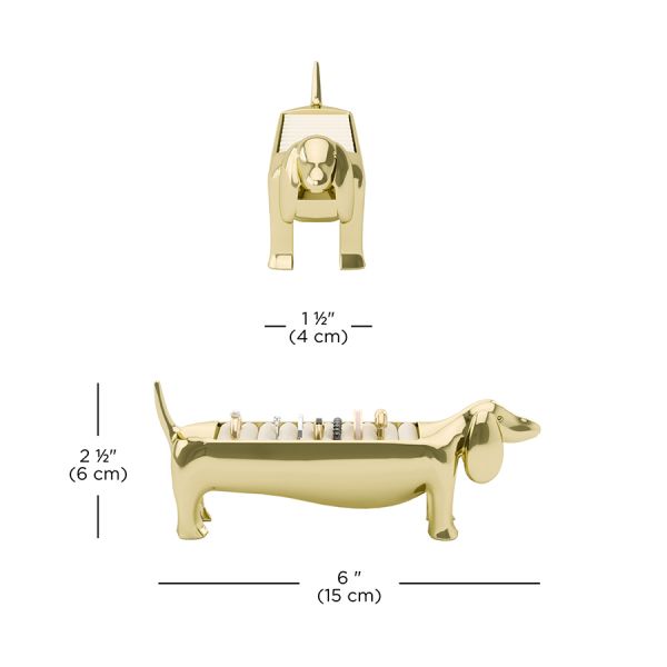 Держатель для колец dachsie, латунь Umbra