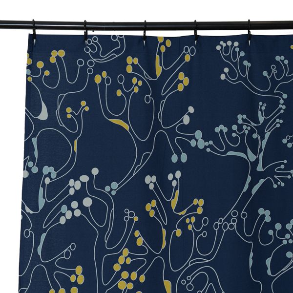 Штора для ванной с принтом Лесные кружева russian north, 180х200 см Tkano