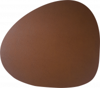 Подстановочная фигурная салфетка из натуральной кожи 46х40 см, коричневый Skinnatur