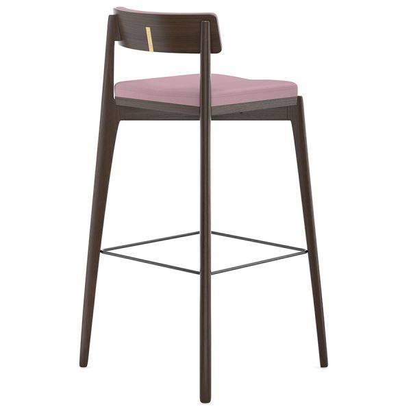 Стул барный aska рогожка орех/розовый Latitude