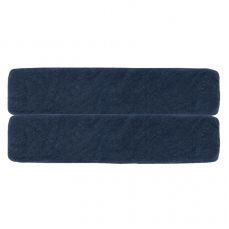 Простыня на резинке из хлопкового трикотажа темно-синего цвета из коллекции essential Tkano