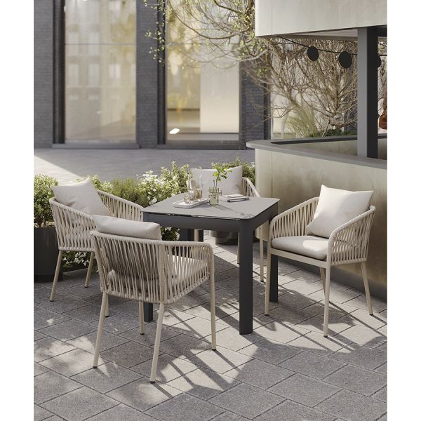 Стол обеденный leif, 80х80 см, темно-серый Bergenson Bjorn