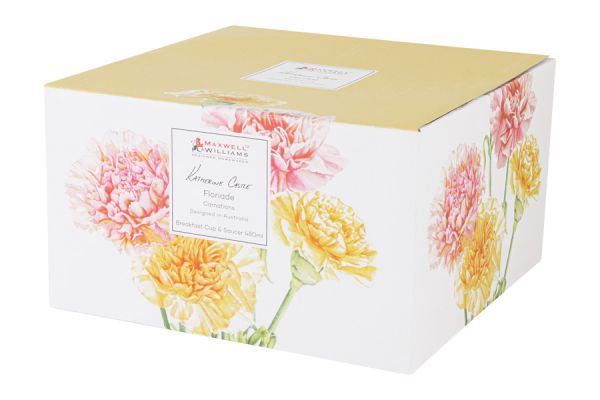 Чашка с блюдцем Гвоздики 0.48 л Maxwell & Williams