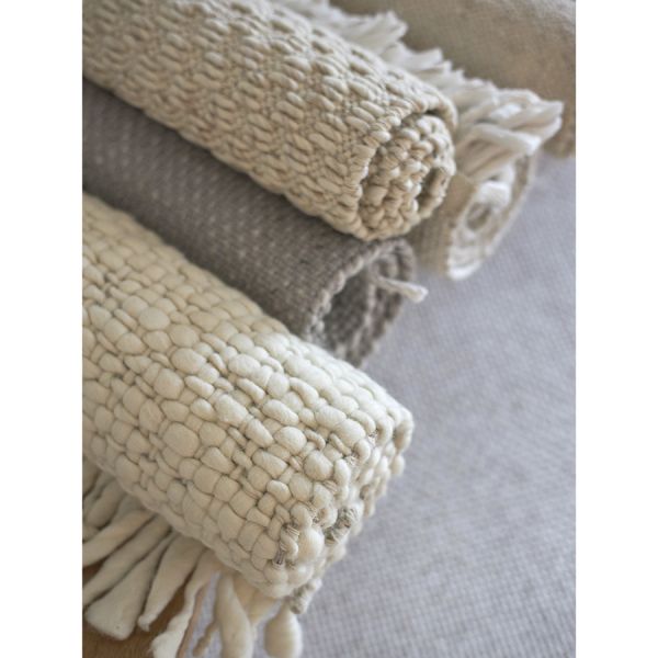 Ковер из переработанного пластика светло-серого цвета из коллекции ethnic, 160х230 см Tkano