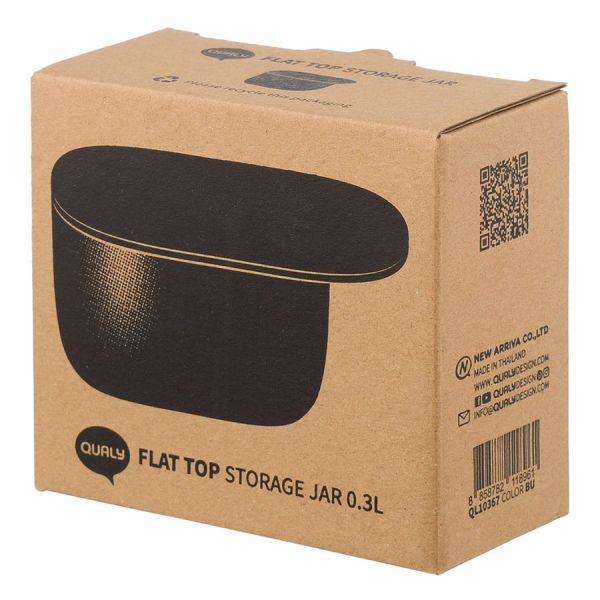 Контейнер для хранения с плоской крышкой 300 мл белый