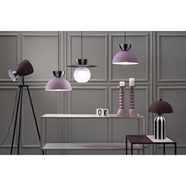 Торшер anniken, D37х145 см, черный/белый/сливовый Bergenson Bjorn
