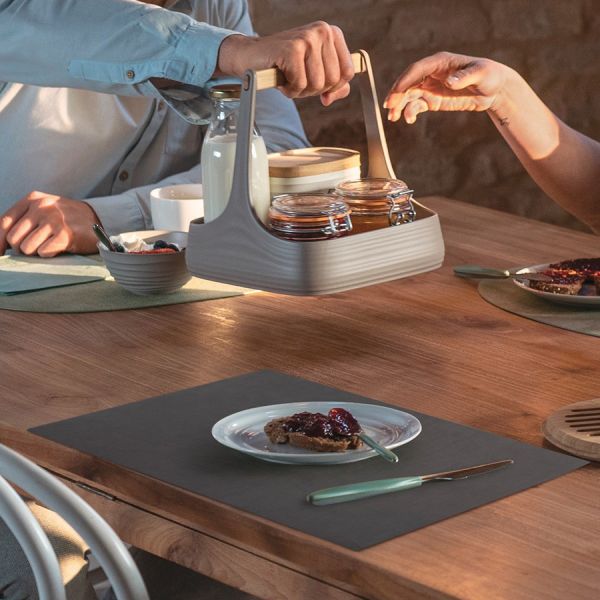 Салфетка подстановочная двухсторонняя nature черная Guzzini