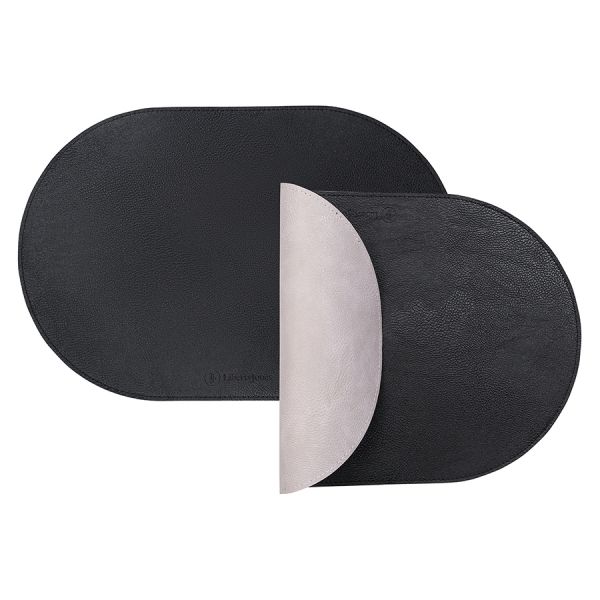 Набор из 4-х двухсторонних сервировочных салфеток pool, 30х45 см, черный/светло-серый Liberty Jones