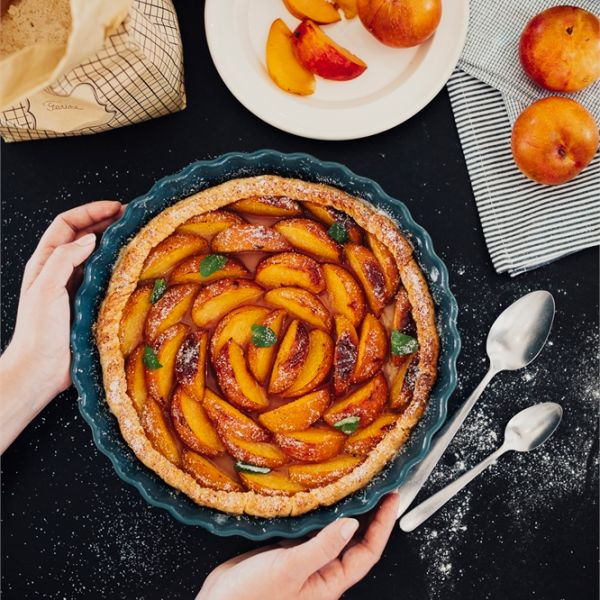 Форма Киш II малая,?24,5см, цвет: лазурь     (3) (324)     606024