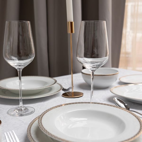 Тарелка обеденная 25 см Riva Gold ZARIN