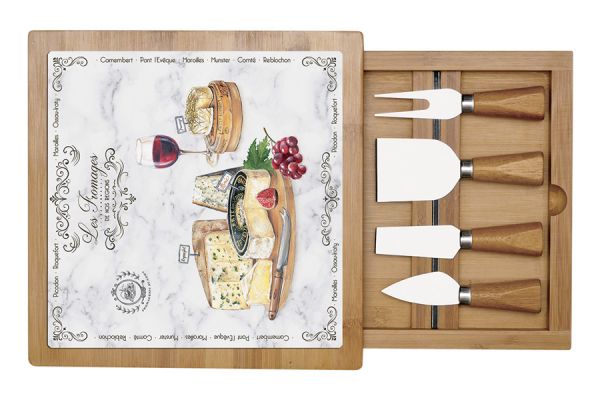 Набор для сыра Fromage (цветной) 25х25 см Easy Life