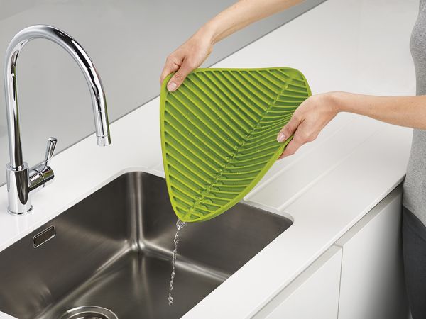 Коврик для сушки посуды flume™ 31,5х34,5 см голубой