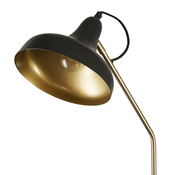 Торшер enkel sand 165 см золотистый/черный Bergenson Bjorn