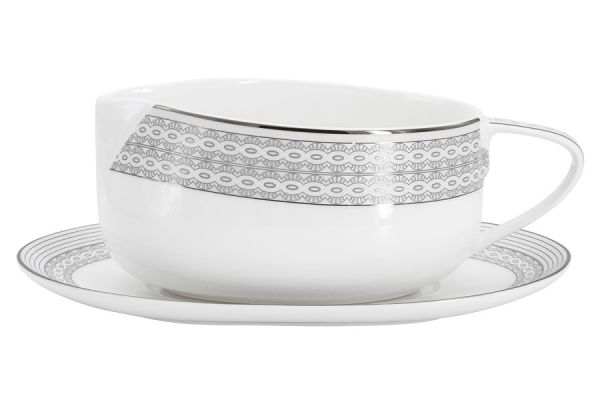 Обеденный сервиз Сильвер на 12 персон, 50 предметов Anna Lafarg Emily