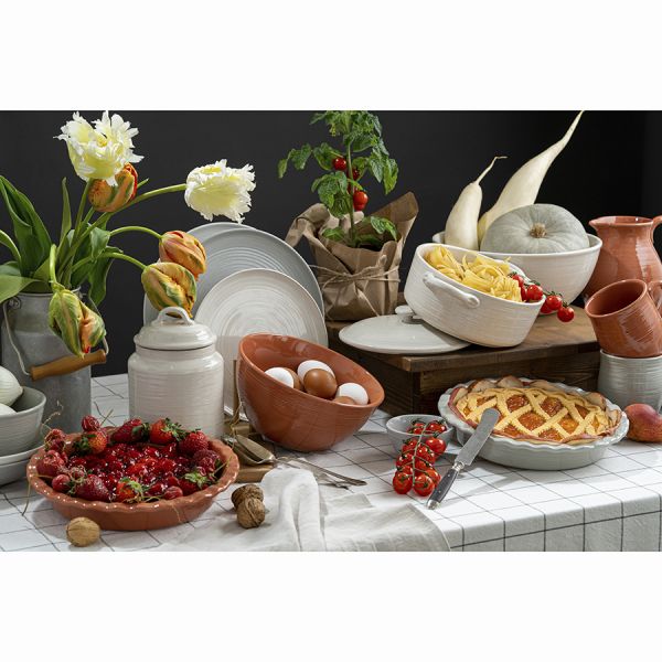 Набор обеденных тарелок in the village 28 см, серые, 2 шт Liberty Jones