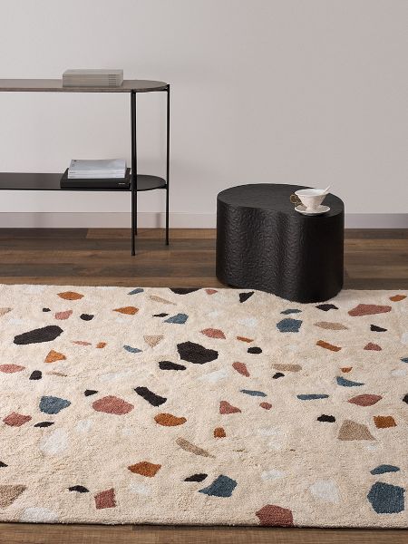 Ковер из хлопка terrazzo poetry из коллекции ethnic 160x230 см Tkano