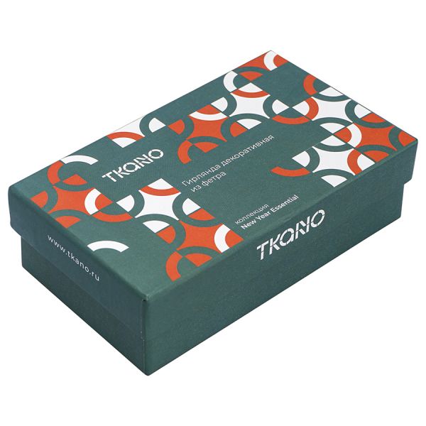 Гирлянда декоративная из фетра из коллекции new year essential Tkano