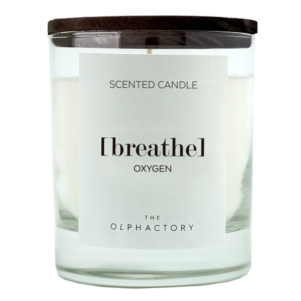 Свеча ароматическая the olphactory breathe black Кислород 40 ч