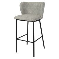 Стул барный foggy, букле, серый Bergenson Bjorn