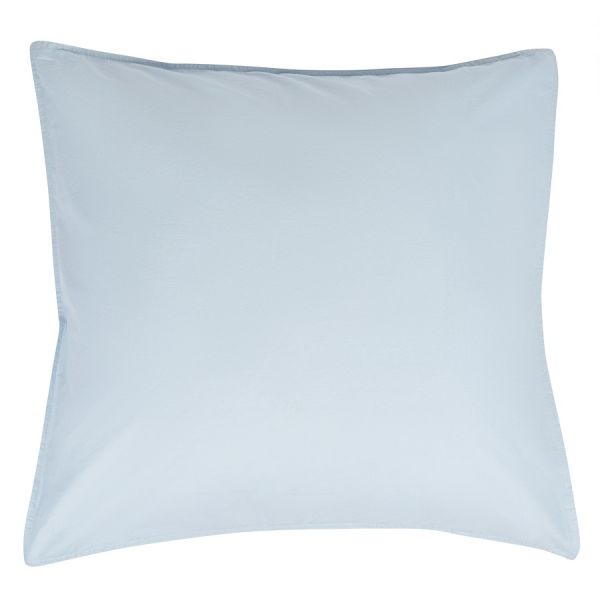 Набор из двух наволочек небесно-голубого цвета из органического стираного хлопка из коллекции essential