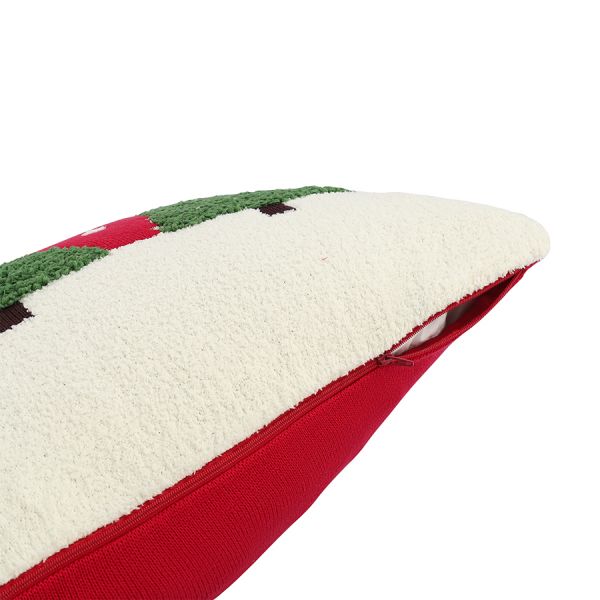 Подушка вязаная с новогодним рисунком festive wood из коллекции new year essential, 40x60 см Tkano
