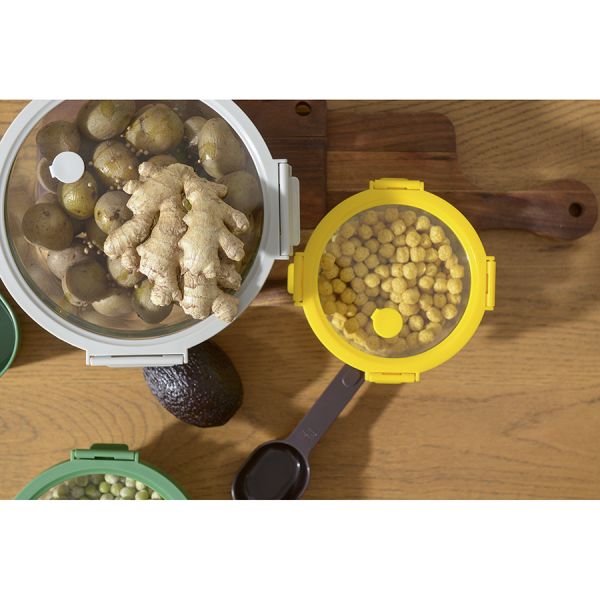 Контейнер для запекания и хранения круглый с крышкой, 1,3 л, светло-серый Smart Solutions