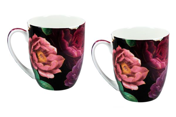 Набор кружек Розы 0,38 л, 2 шт Carmani
