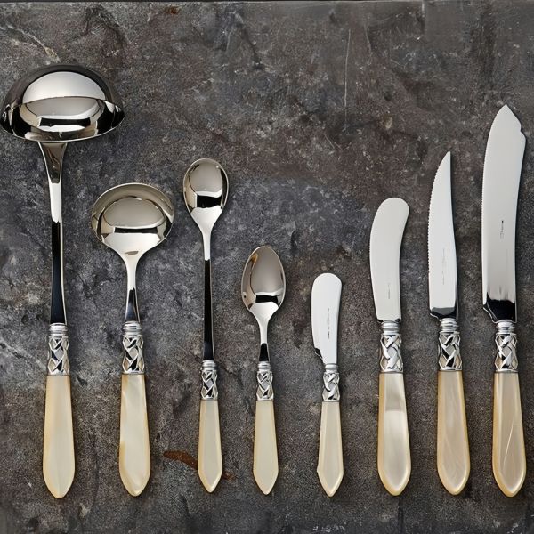 Десертный нож 17 см  Aladdin, цвет слоновая кость     (1) (1)     ALCAM-04222