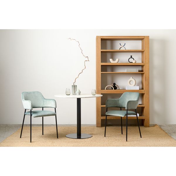 Стул viva серо-зеленый велюр