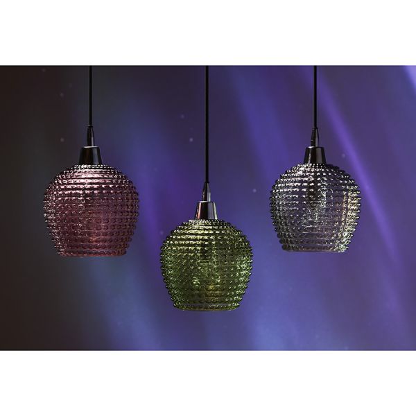 Светильник подвесной каскадный aurora, 65х18 см, сливовый/зеленый/серый Bergenson Bjorn