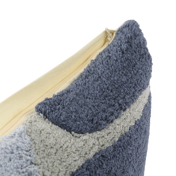 Чехол на подушку с рисунком tea plantation серо-синего цвета из коллекции terra, 45х45 см