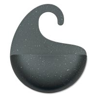 Органайзер для ванной surf, organic, 15х17,6х5,3 см, темно-серый