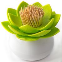 Держатель для зубочисток Lotus белый/зеленый