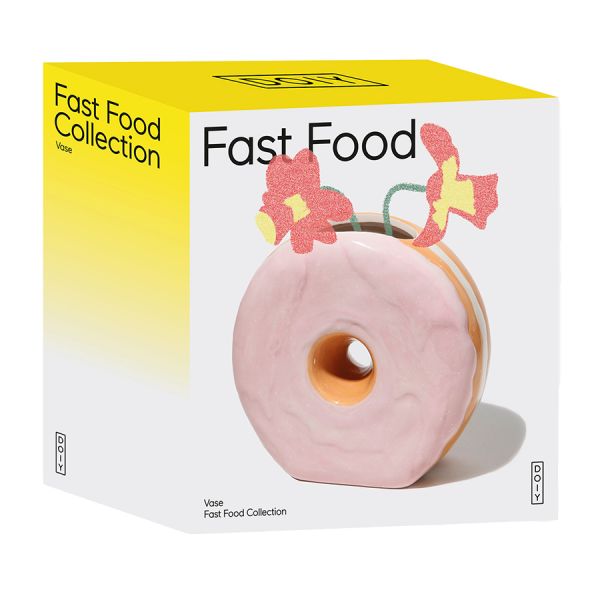 Ваза для цветов fast food, donut, 16 см Doiy