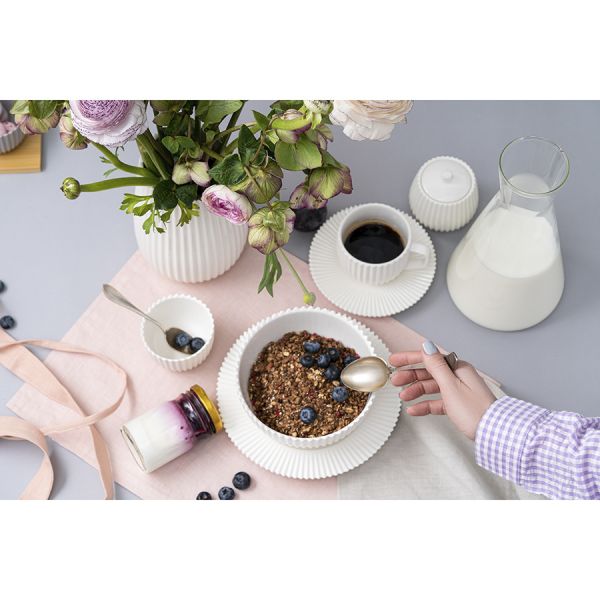 Набор из двух чайных пар белого цвета из коллекции edge, 250мл Tkano