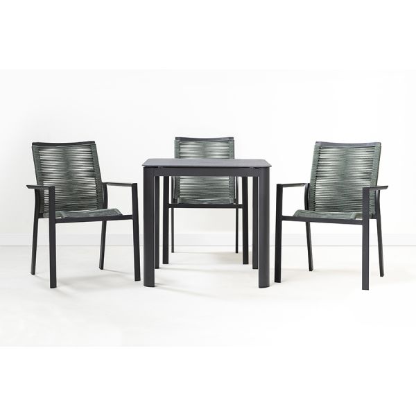 Стол обеденный leif, 80х80 см, темно-серый Bergenson Bjorn