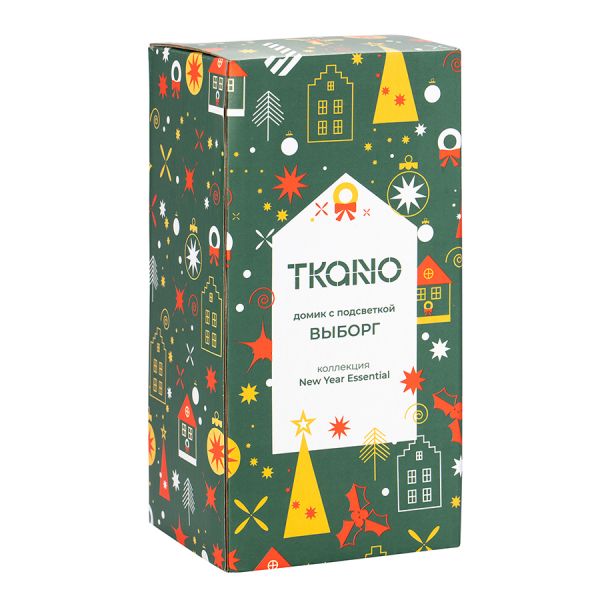 Домик с подсветкой Выборг из коллекции new year essential, 20,5 см Tkano