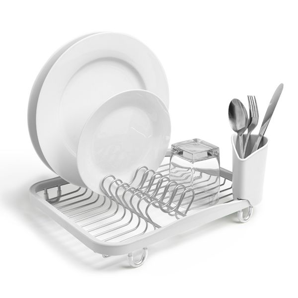 Сушилка для посуды Sinkin белая/никель