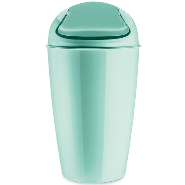 Корзина для мусора с крышкой del xl 30 л мятная