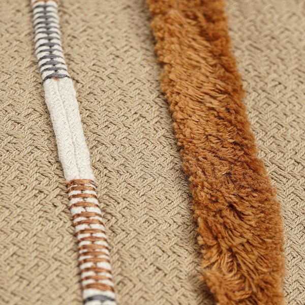 Подушка декоративная с бахромой и кантом abstract play из коллекции ethnic, 30х45 см Tkano