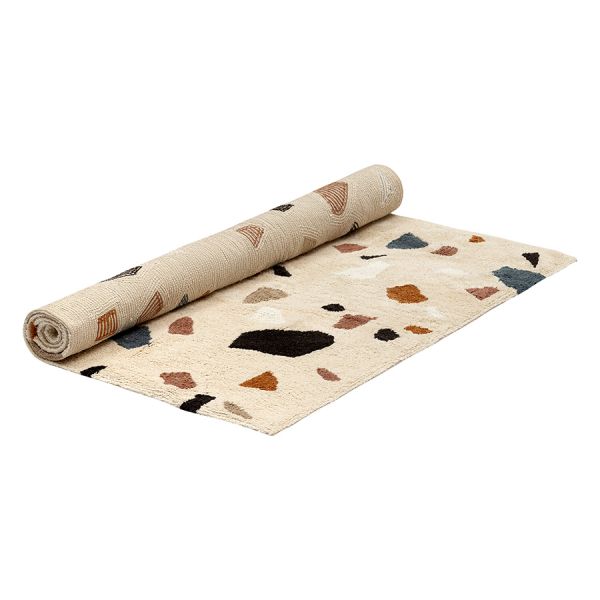 Ковер из хлопка terrazzo poetry из коллекции ethnic 120x180 см Tkano