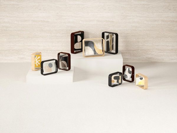 Фоторамка двусторонняя bellwood, 16х22 см, состаренный орех Umbra