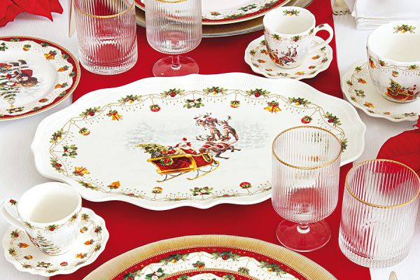 Блюдо овальное Новогодние традиции 40x25,5 см Easy Life