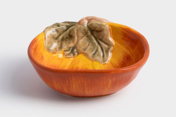 Пиала 14 см, керамика, оранжево-зеленая, Тыква, Bright pumpkin ANNA LAFARG
