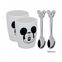 Набор 2 чашки, 2 ложки S Mickey Mouse     (1)     3201005816