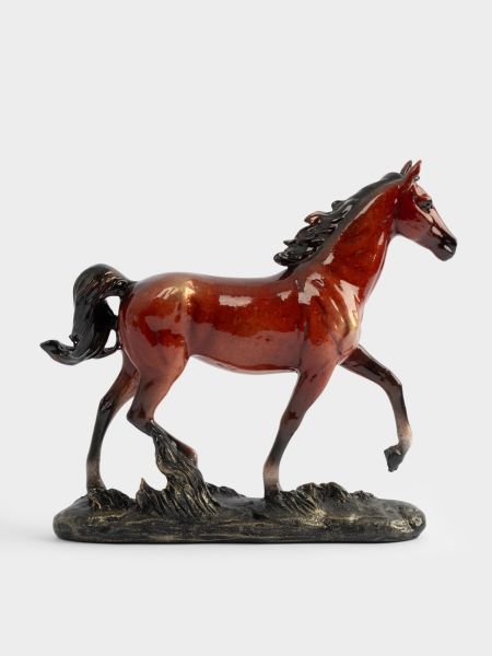 Статуэтка 22 см, полирезин, коричневая, Бегущая лошадь, Horse Anna Lafarg
