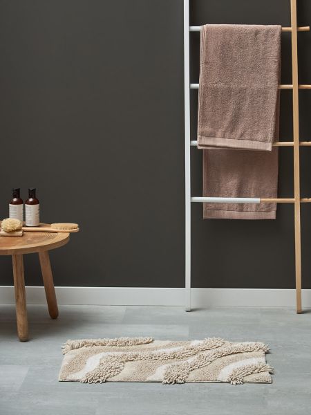 Коврик для ванной sands бежевого цвета из коллекции ethnic Tkano