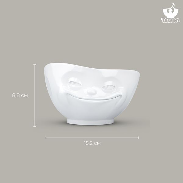 Чаша tassen grinning 500 мл белая