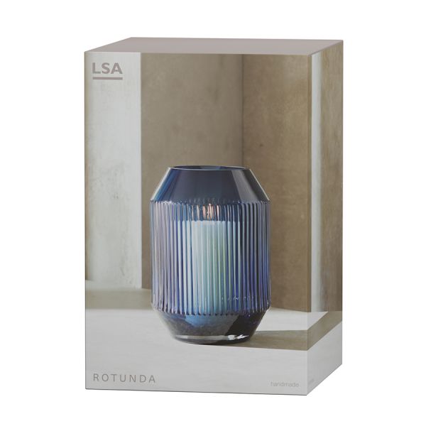 Ваза rotunda, 26 см, синяя LSA International