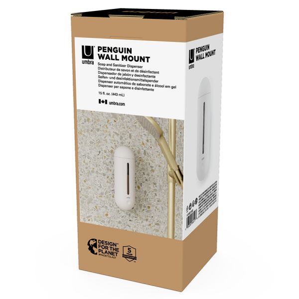 Диспенсер настенный для жидкого мыла penguin, 443 мл, белый Umbra